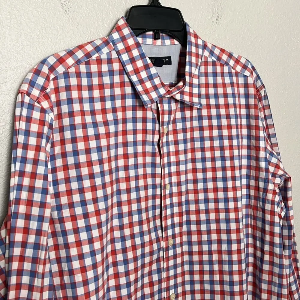 Banana Republic Soft Wash Plaid Shirt Size XL